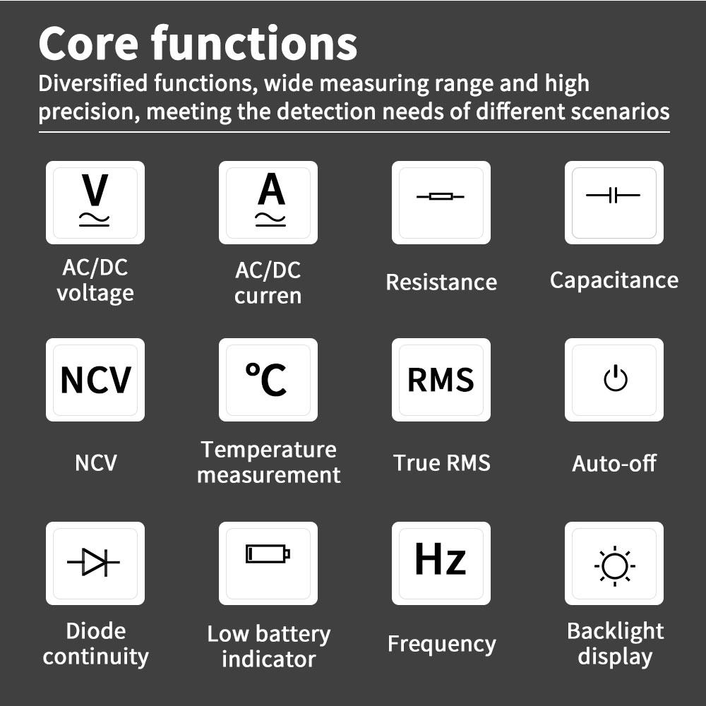 ZOYI ZT111 4-Digit High-Precision Auto-Ranging Digital Multimeter with Overload Protection for Appliance Repair-NCV