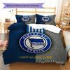 Hertha BSC Custom Name Pattern Bedding,Quilt Set Quilt Cover Pillowcase Home Birthday Gift(1 * Duvet Cover + 2 * Pillowcase, Without Core)