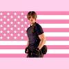 Arazzo bandiera americana rosa
