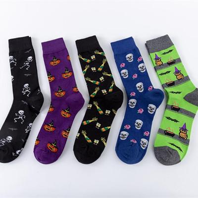 Cross-Border Halloween Casual Cotton Mid-Calf Socks - European & American Street Style