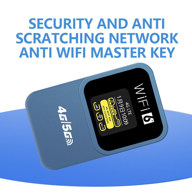 4G Portable WiFi Router with Time Display for Southeast Asia (Car-Mount & Indonesia SIM Compatible)