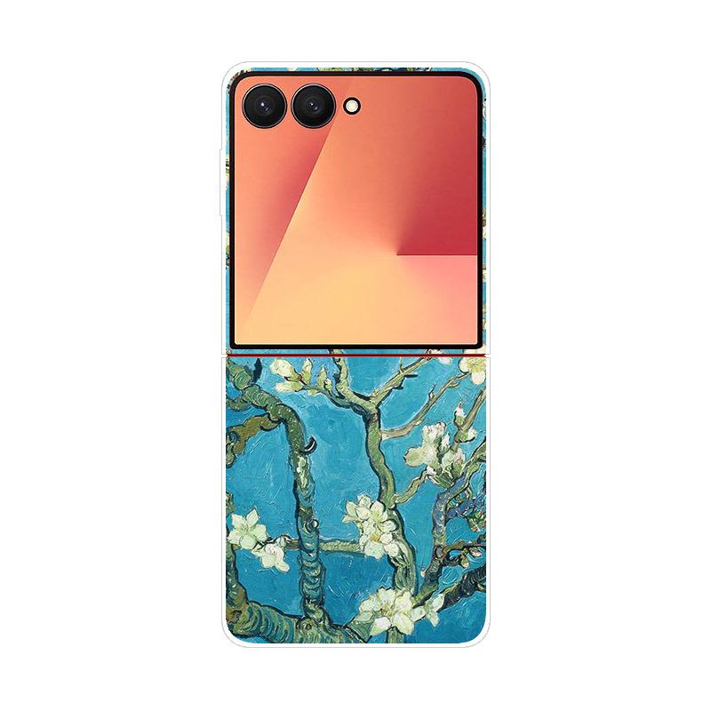 Luxury Transparent Phone Case For Samsung Galaxy Z Flip 7 Cases Hard PC Folding Cover For Galaxy Z Flip7 Shockproof Capa Fundas