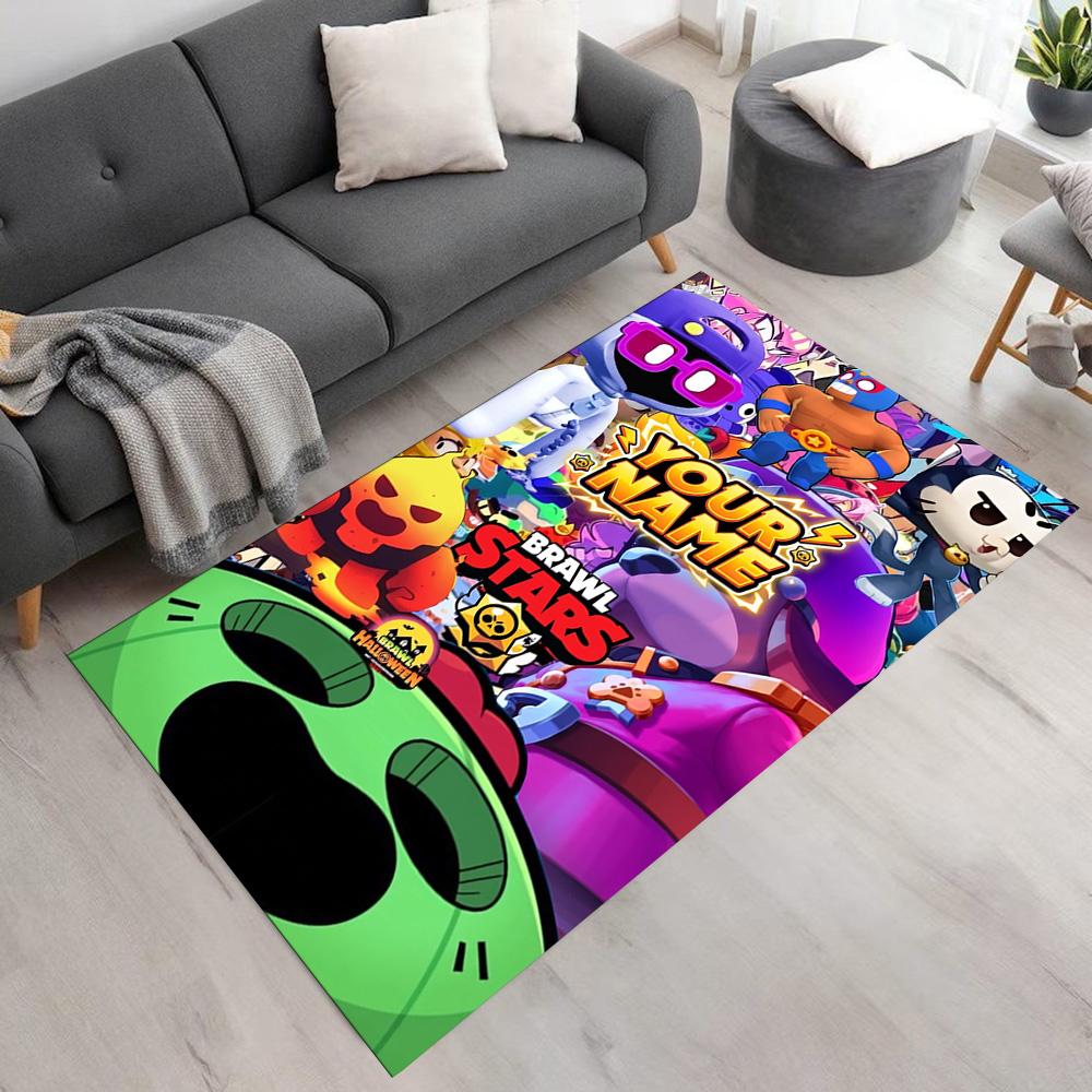Supercell Personalized Name Carpet Perfect for Bedrooms Outdoor Decorate room Hallway Antislip Carpet Office home decor