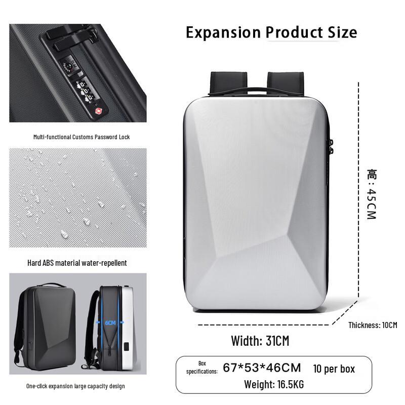

Li Shen Expandable Business Travel Backpack