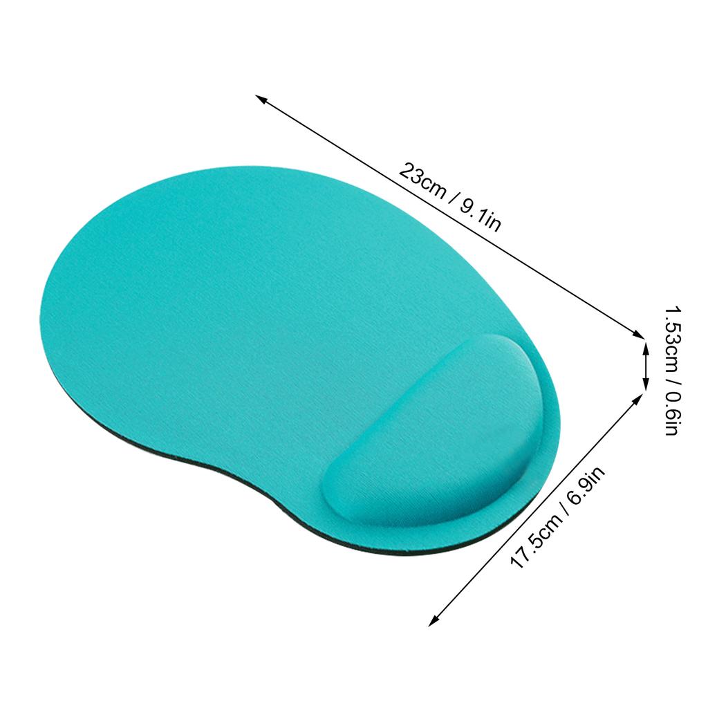 Wrist Rest Mouse Pad Blue Green Ergonomic Support Soft Comfortable Mouse Wrist Pad for Home Office Game Blue Green