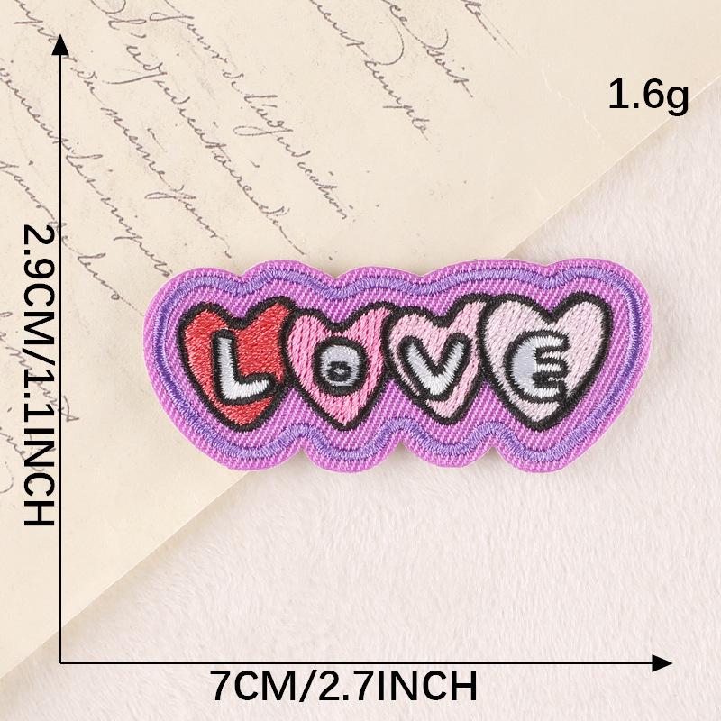 DIY Cartoon Badge Embroidery Patch with English Letters