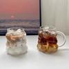 Ins Stil Transparent Glas Kopp Oregelbunden Värmebeständig Kaffemugg Sommardrycker Mjölk Juice Vattenkopp Cocktail Ölglas Koppar