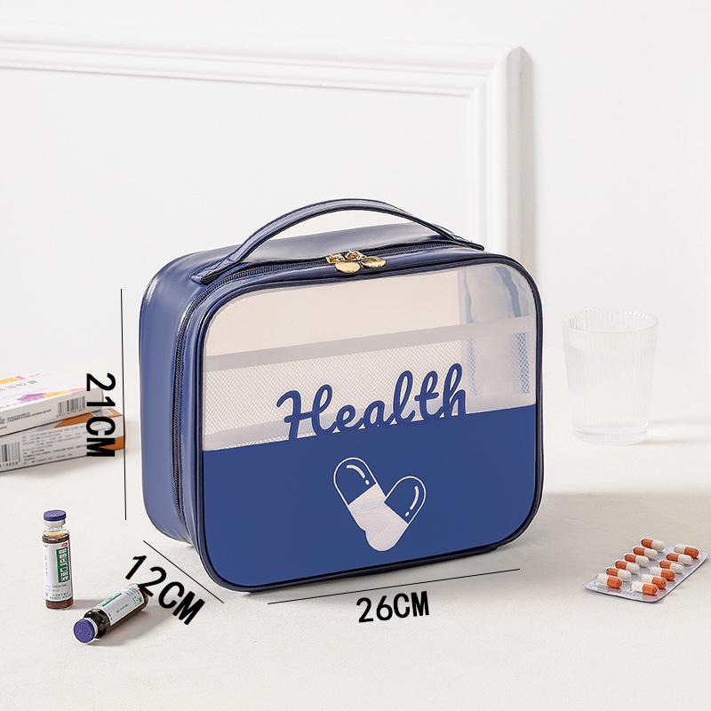 Portable Oxford Cloth Medicine Bag - Large Capacity Folding First Aid Kit & Multi-purpose Storage