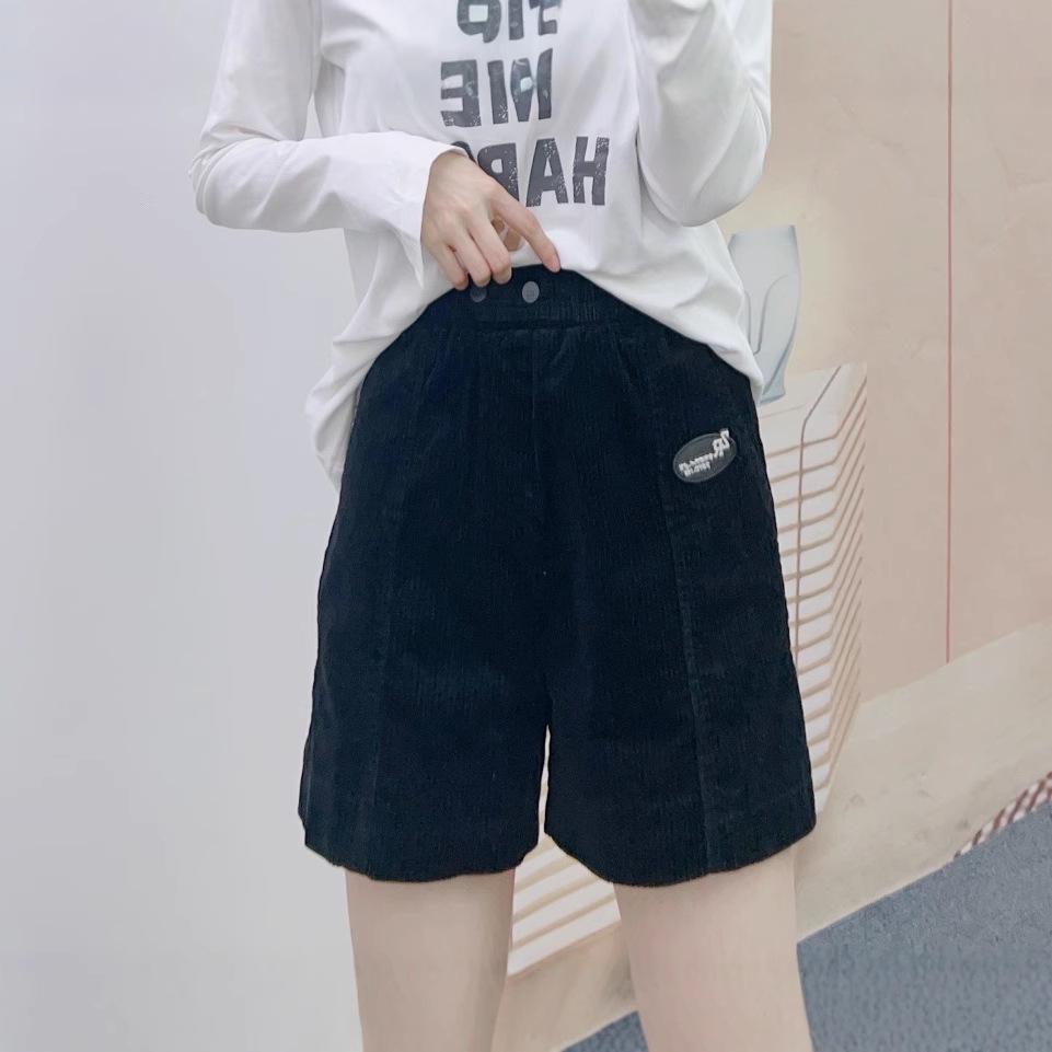 

Brand Counter 2025 Autumn/Winter Corduroy Slimming Shorts X-Large (120-130 lbs) чёрный