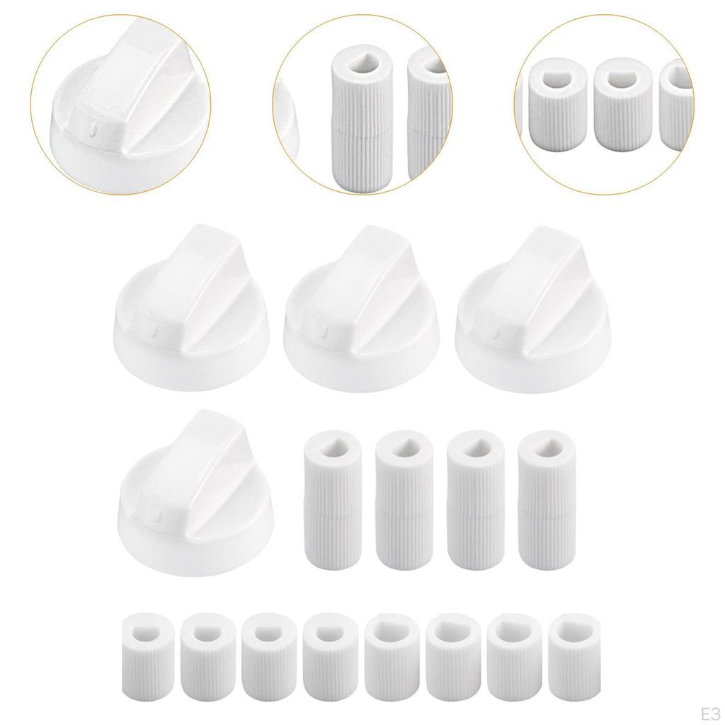 4 Knobs, Assortment Parts, Sturdy, Lightweight, Practical, Burner Stove Knobs for Dorm