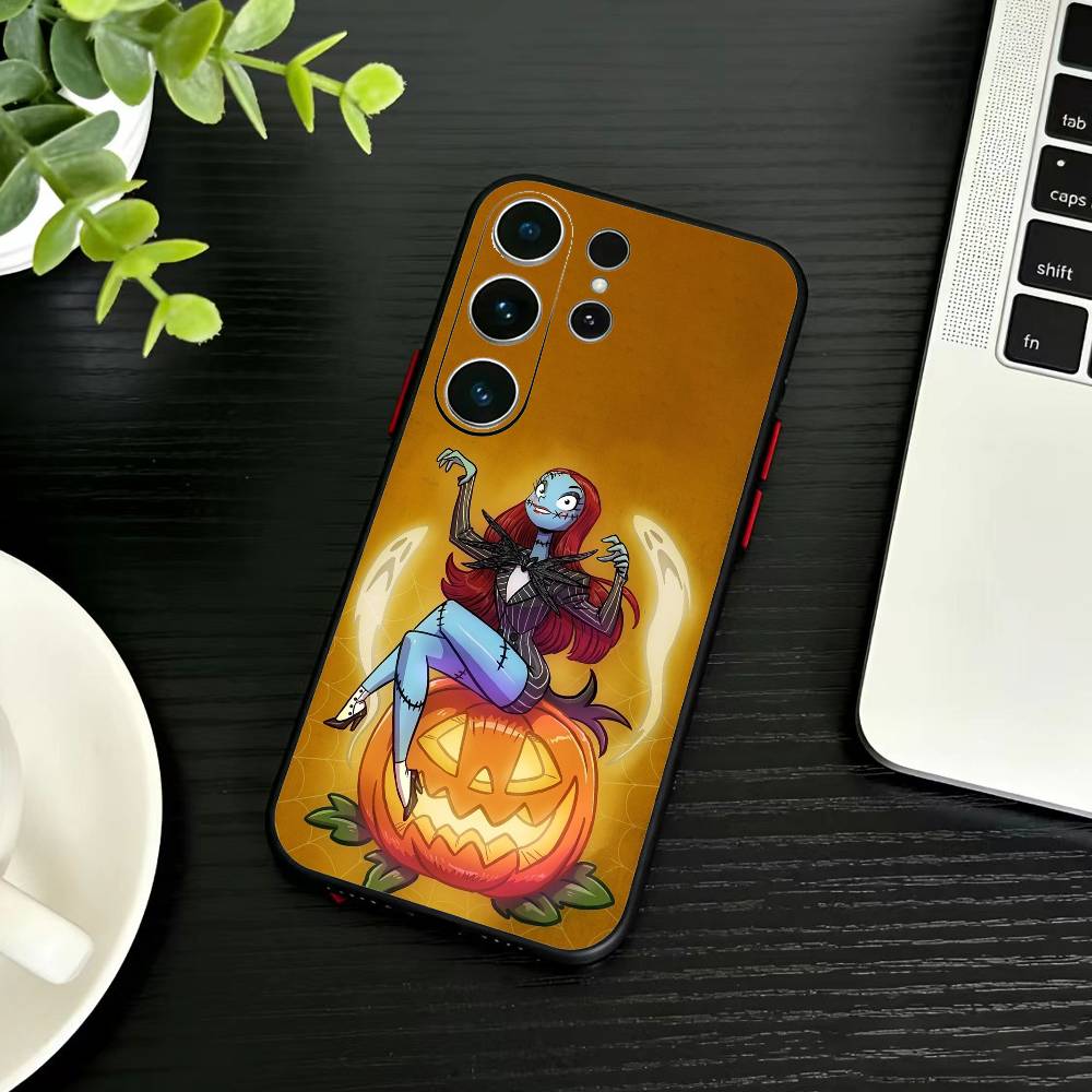 P-Nightmare Before Christmas Phone Case For Samsung S26,S25,S24,S23,S22,S21,S20,Plus,Fe,Lite,Others Black Cover
