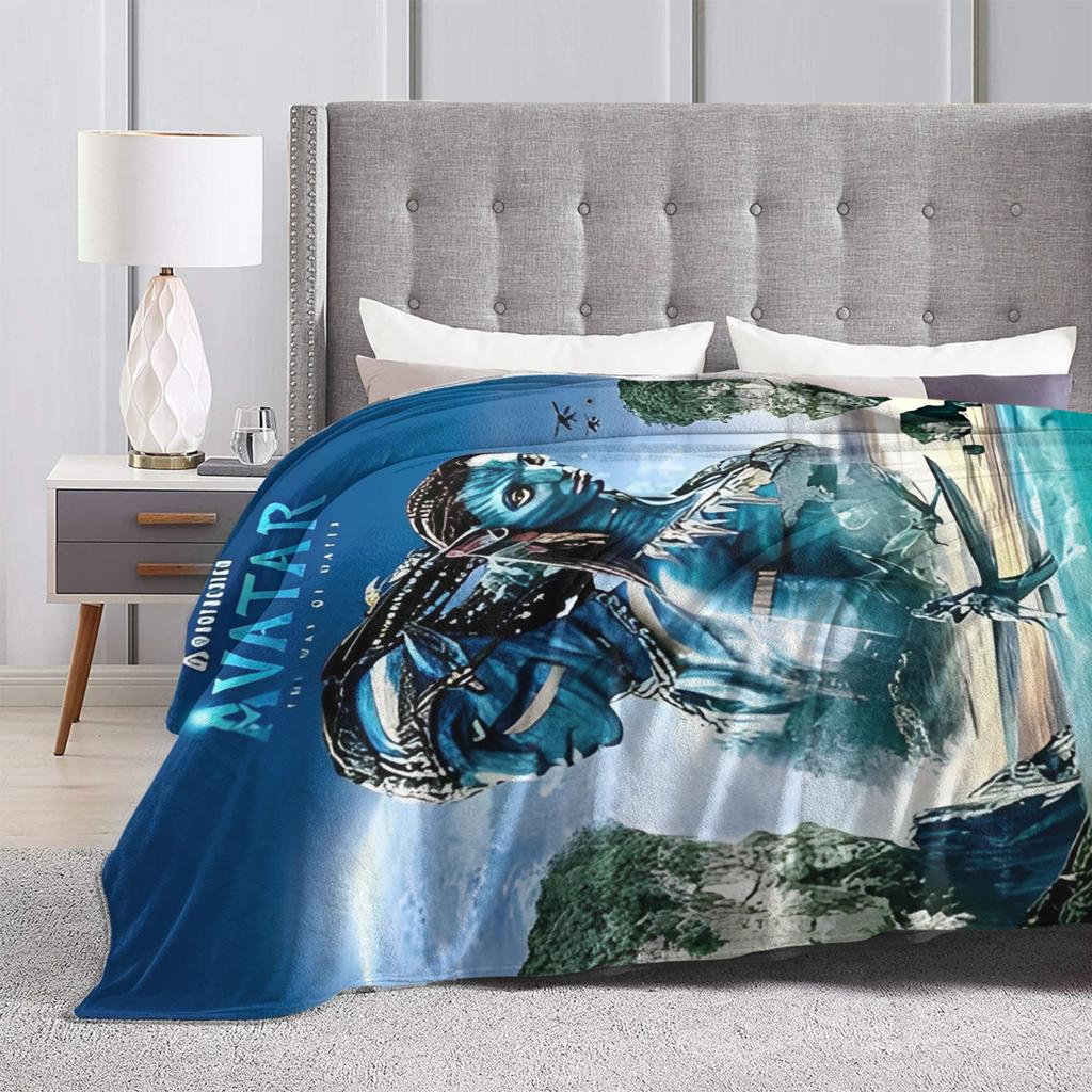 Movie Avatar The Way of Water Blanket  Travel Office Flannel Throw Blanket For Living Room Soft Warm Custom Quality Bedspread
