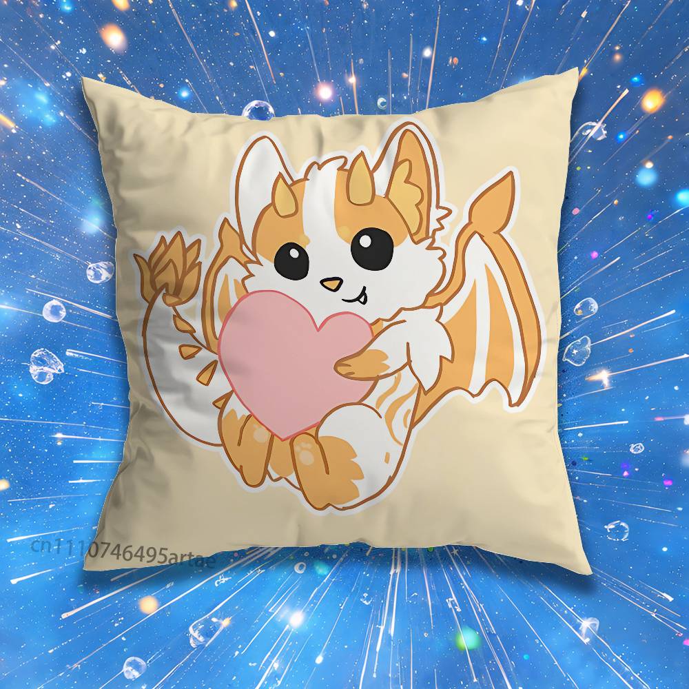 Game A-Adopts Me Pillow Case For Home Bedroom Car Office Decoration Living Room Sofa Cushion Cover Suitable