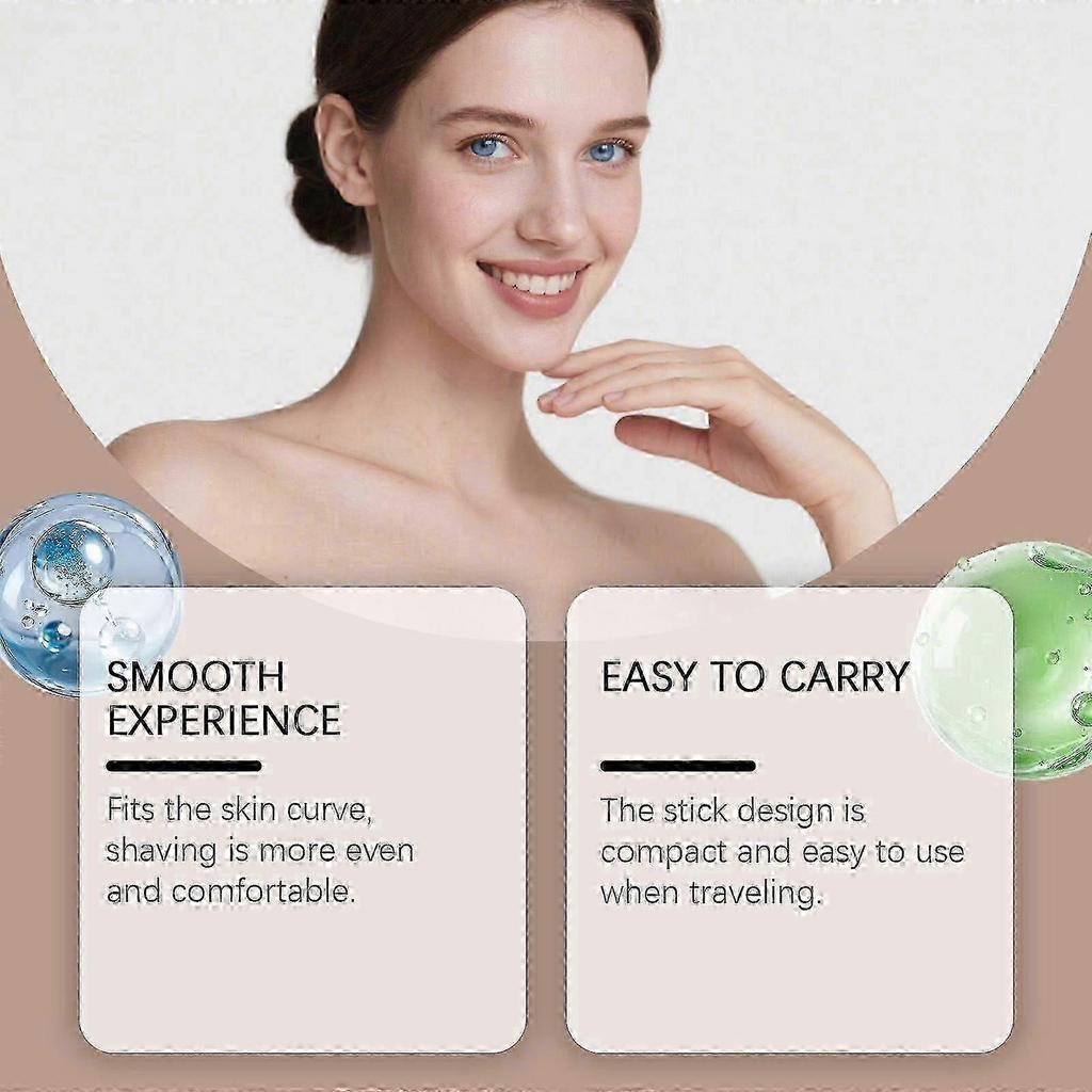 Shaving Cream Stick, Travel Size Toiletries for Women, Coconut Milk Based, Razor Friendly Hair Removal, 15g