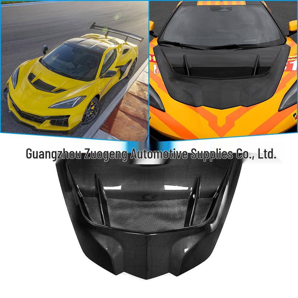 Chevrolet Corvette C8 Carbon Fiber Engine Hood Kit