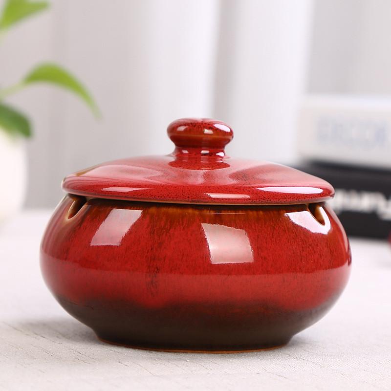 Vintage European Ceramic Ashtray With Creative Design For Home Decor And Smoking Lounge