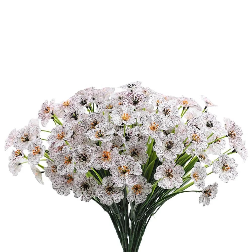 1 Bunch Artificial Flowers Fake Flowers Simulated Bouquet Plants For Home Vase Decors Grden Decoration Non Fadings