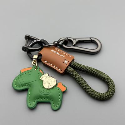 Leather Charms Bag Pendant Keychain Elegantly Designed Animation Horses Keyring Cute Animal Ornament Accessories Decoration Present