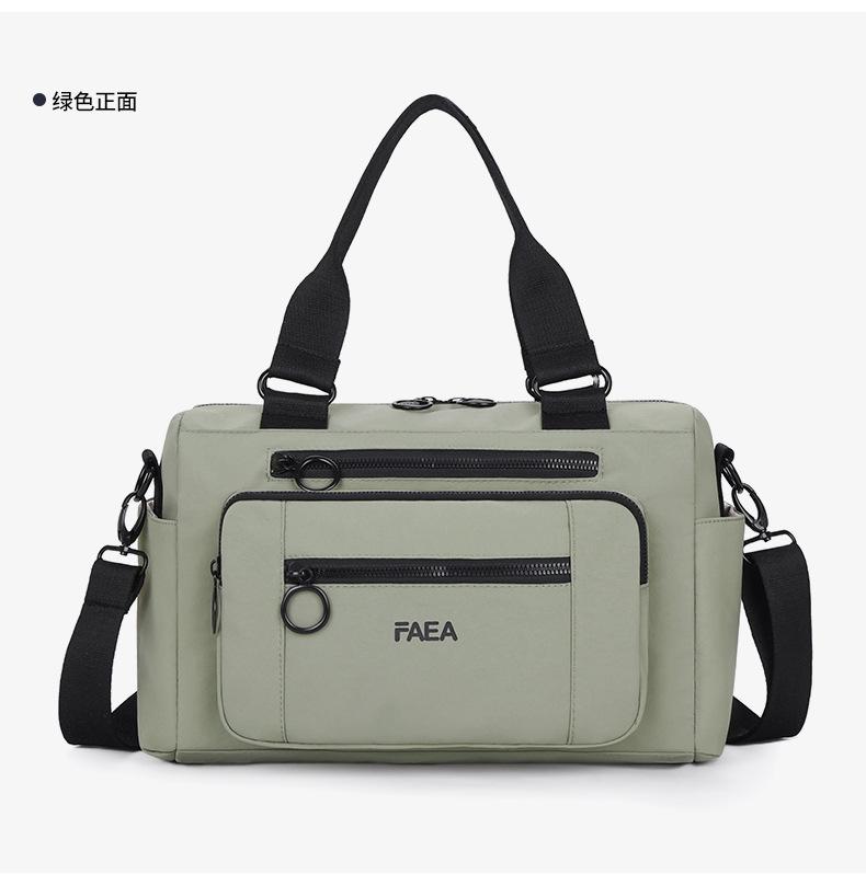 

Men s short-distance travel bag New large-capacity hand luggage bag Business travel light travel hand fitness bag зелений