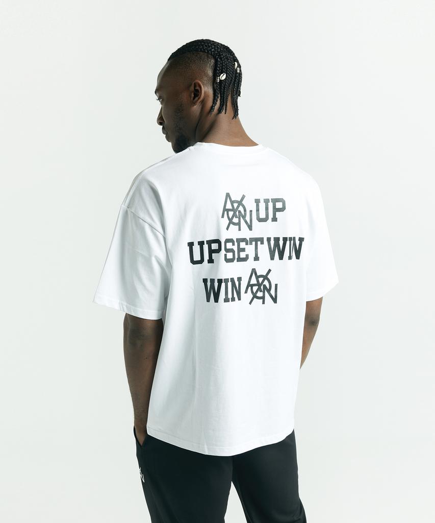 AINIFFON Oversized U.S.W Short Sleeve White