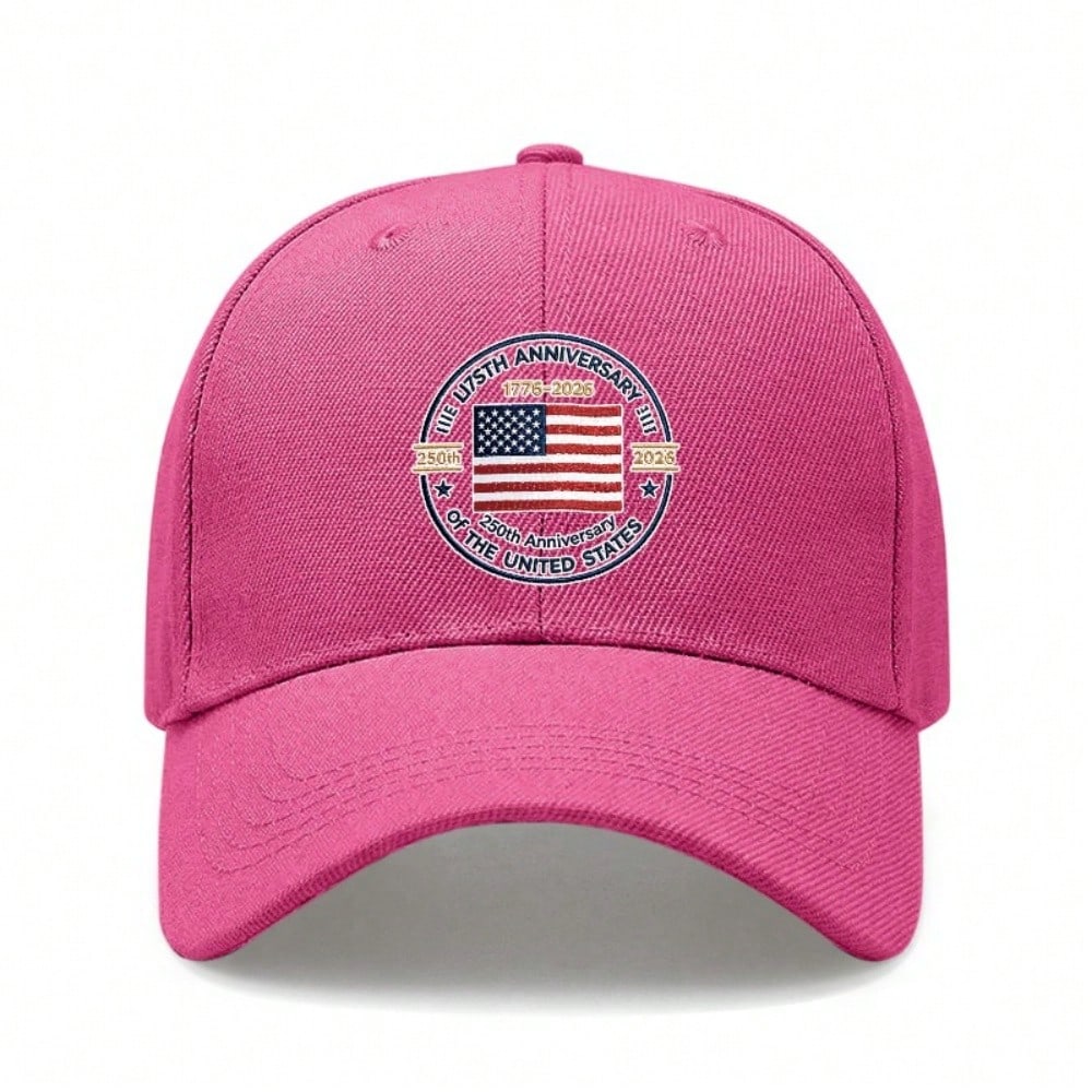 Black Baseball Cap - 250Th Anniversary USA Flag Print Adjustable Breathable Outdoor Sports Hat For Men Women Fation Baseball Cap