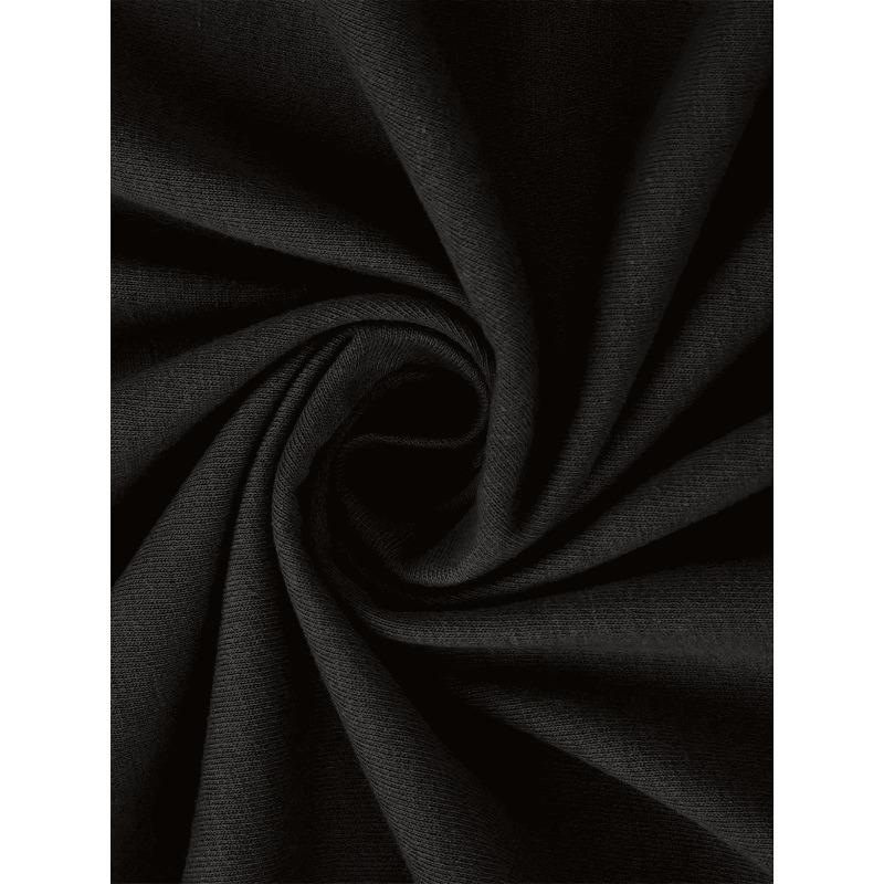 Women's Black White Floral Daisy Print T-Shirt Crew Neck Short Sleeve Lightweight Breathable Chic All-Season Casual Top