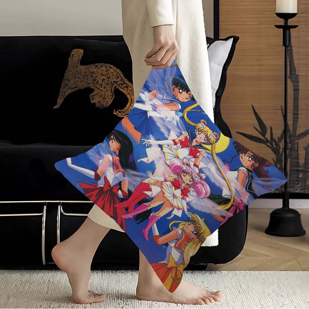 Anime Girl S-Sailor M-Moon Pillow Anime Pillow Sofa Bed Head Pillow Cover Cushion Cover 45x45 Cm Fashion