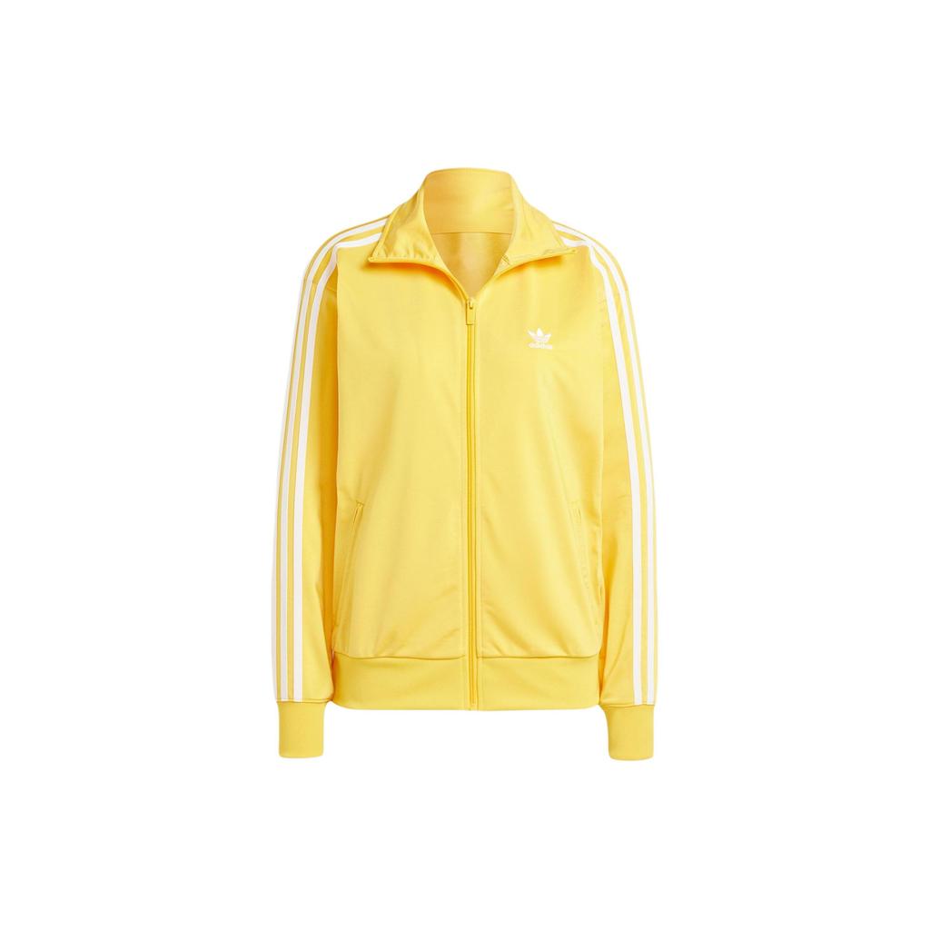 Adidas Originals Adicolor Firebird Track Top With Three Stripes And Stand Collar Women Tops Bright-Yellow IP0611