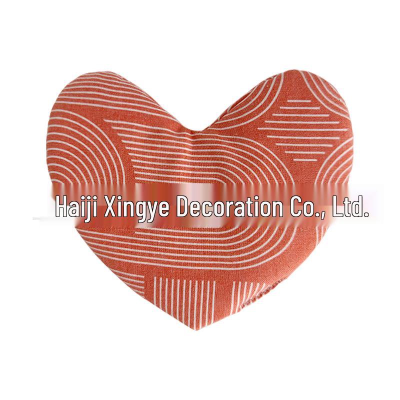 Heart-Shaped Lavender Flaxseed Eye Pillow: Microwave Heating & Warming Compress