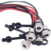 6PCS Female DC Thread Female Panel Adapter 5.5mm X 2.1mm Male 18AWG Wire DC Power Mount Female 2 Pin Solder