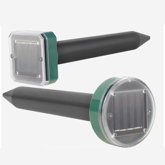 Solar Maulwurfschreck Garten Solarbetrieben Ultraschall Wühlmausschreck Wasserdicht Wühlmaus Vibrationsstab Außen Tierabwehr Pfahl für Nagetiere