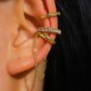 3Pcs Fashion Rhinestone Decor Ear Cuff Earrings for Woman Exquisite Metal Multi-Layer U-Shaped 2026 New Arrival Ear Clip Jewelry