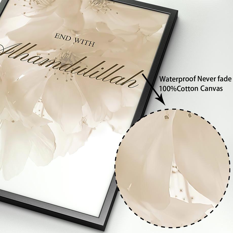 Biserica islamică arc ușă fațadă caligrafie flori perete imprime artă pictură pânză poster nordic imagini decor pentru camera de zi