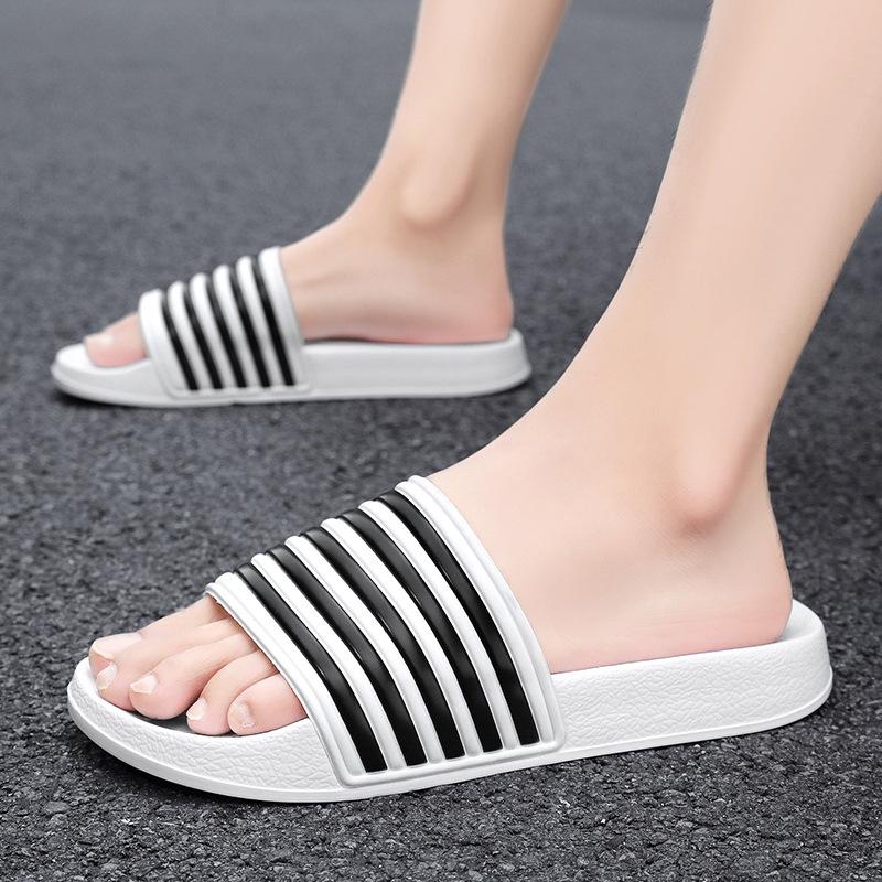 Summer one-word beach men's slippers EVA thick-soled large-size sandals women's sports wear