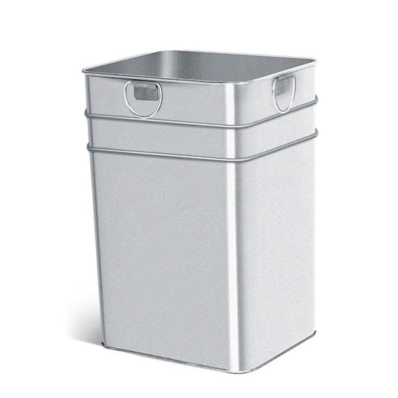 Galvanized Steel Square Outdoor Trash Can Liner