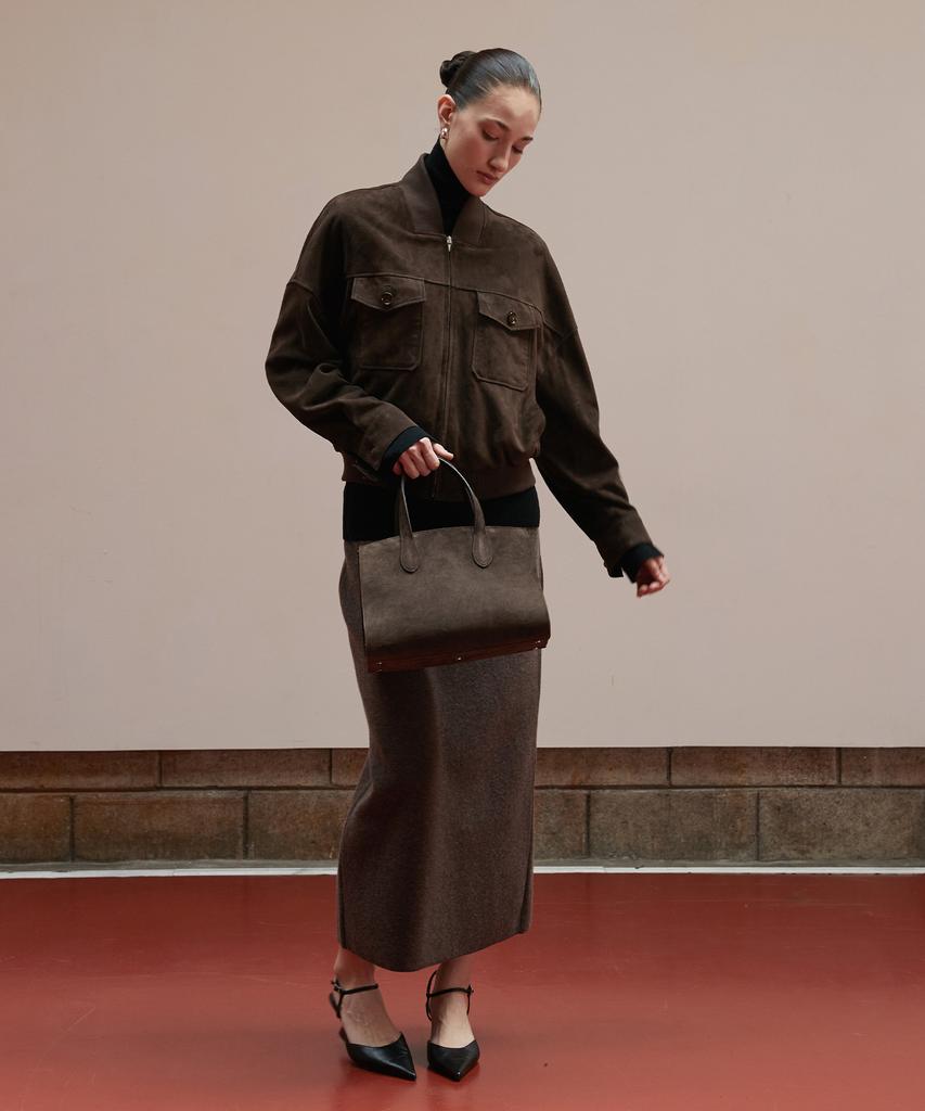 Verdemar Suede Marcelle 13 Bag_Deep Brown