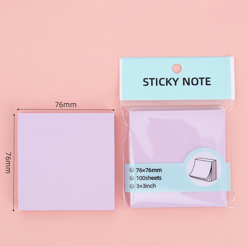 100Sheets Sticky Notes Pads Posits Stationery Paper Stickers Posted It Memo Notepad Notebook School Office Message Color Sticker
