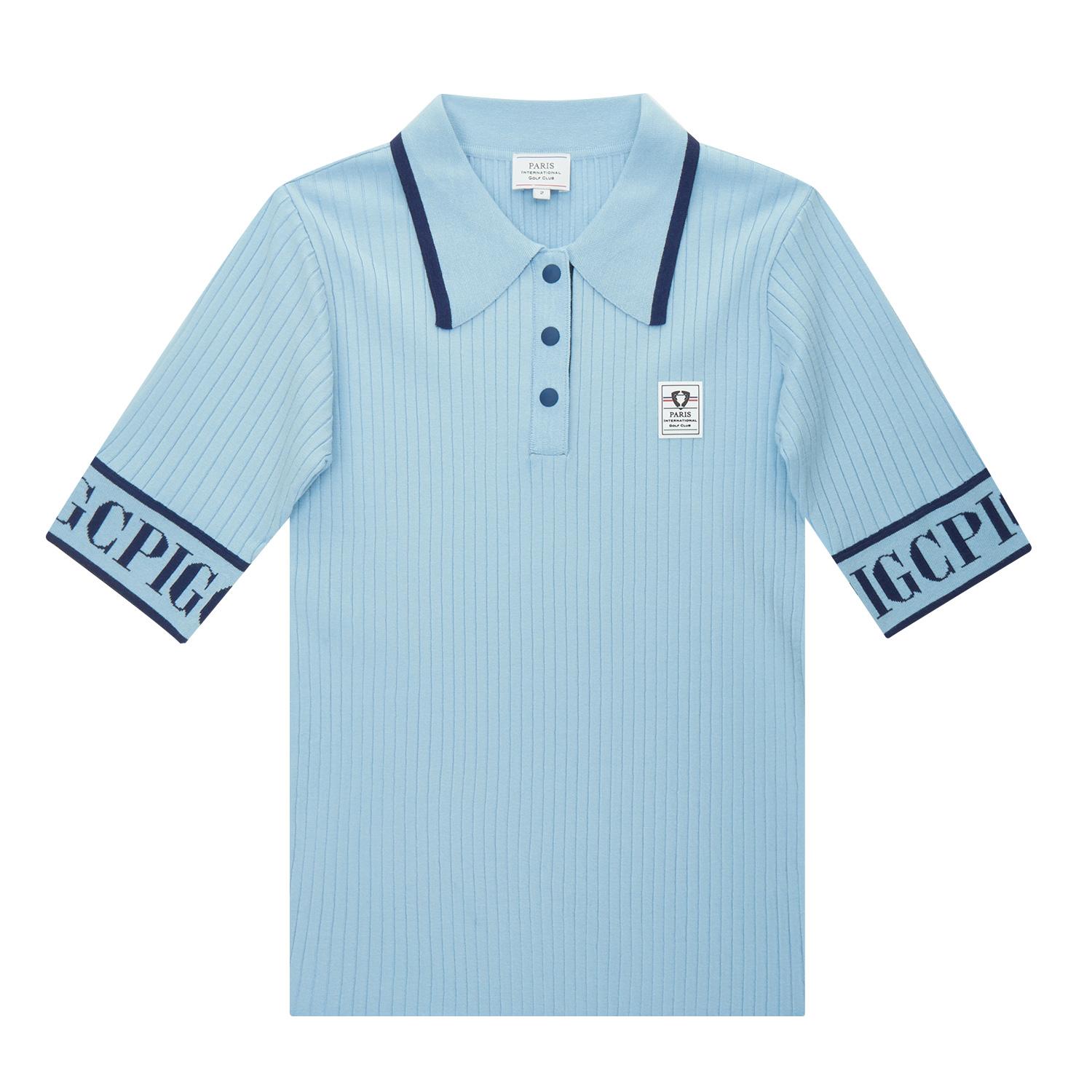 Pigc Women S Logo Jacquard Summer Knit Sky Blue (Sw0Dni20242) 105