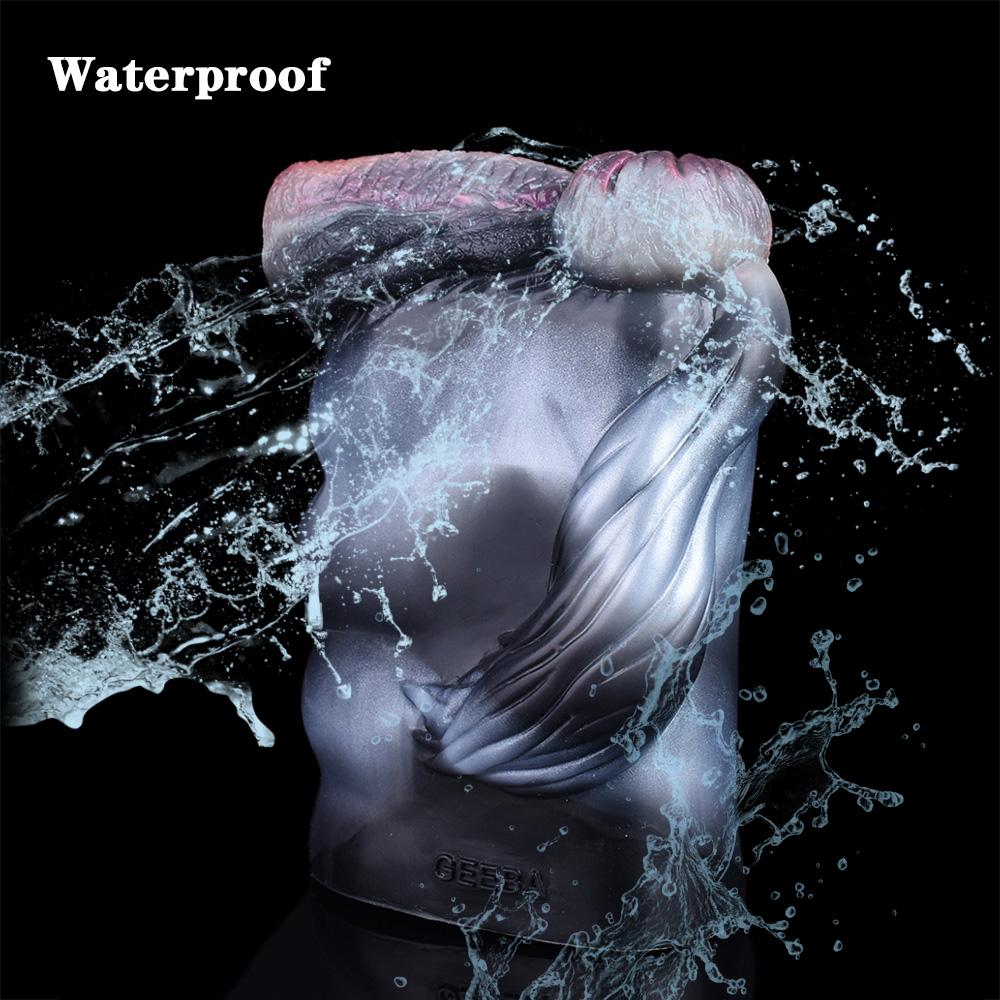 Dual Channel Animal Horse Masturbation Cup Soft Silicone Male Masturbator Realistic Vagina Prostate Massage Adult Sex Toy