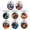 Vintage Animal Horse Head Pattern Circular Pendant Backpack Hangings Decoration Gifts