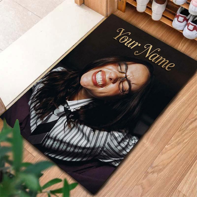 Billie Eilish Custom Name Carpet Rug for Living Room Bedroom Home Sofa Decoration,Kids play Non-slip Floor Mat