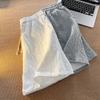Premium Waffle Casual Shorts Men Sport Loose Wide Leg Running Shorts Letter Beach Baggy Board Cargo Shorts