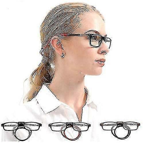 Magnetic Hanging Neck Glasses Portable Foldable Tr90 Reading Glasses For Men Women