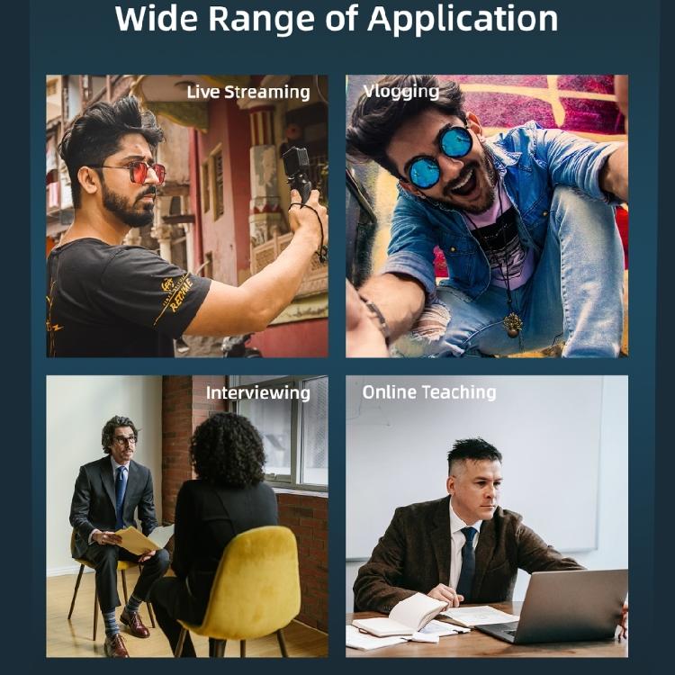 Lightweight Lavalier Microphone Omnidirectional Mic Professional Voice Recording Mic