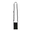 Anon Oiled Leather Smartphone Shoulder Bag (Smartphone Pouch, Wallet Pouch, Men's & Women's, Simple, Slim, Leather, Popular, Stylish) SS-B001 (Black)