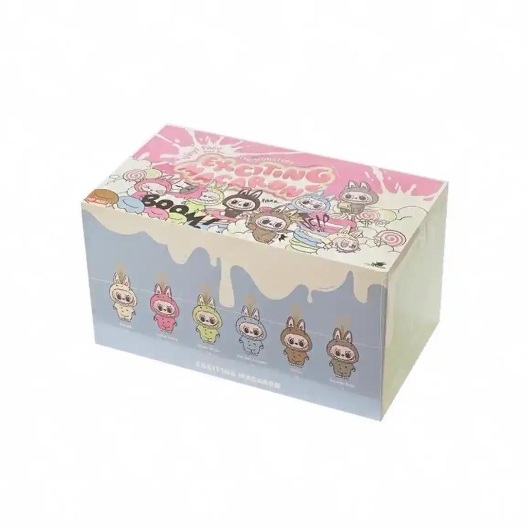 LABUBU Heart Macaron Enamel Face Sitting by POPMART BUBBLE.