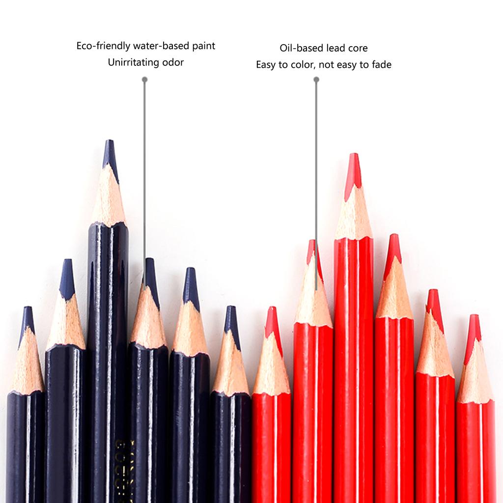 12Pcs Erasable Pencils Pre Sharpened for Checking Coloring Checking Pencils Red and Blue Pencils Double Colored Pencil