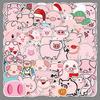 50 Cartoon Pig Stickers for Luggage, Laptop, Scooter, Car, and Motorcycle Decoration