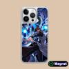 Yugioh Seto Kaiba Phone Case for iPhone 17 16 15 14 13 12 11 Air Pro Max Plus Electroplated Silver Magsafe Cover