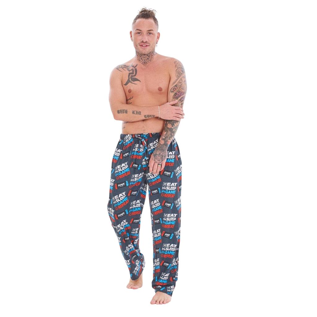 Keanu Mens Game For Life Game Controller Lounge Pants (Pack of 2)